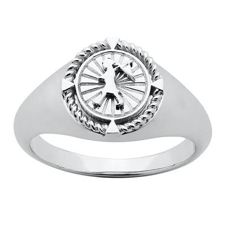 Karen Walker Sterling Silver Voyager Signet Ring