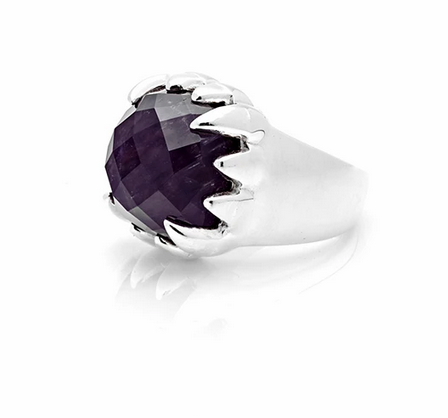 Stolen Girlfriends Club Amethyst Claw Ring