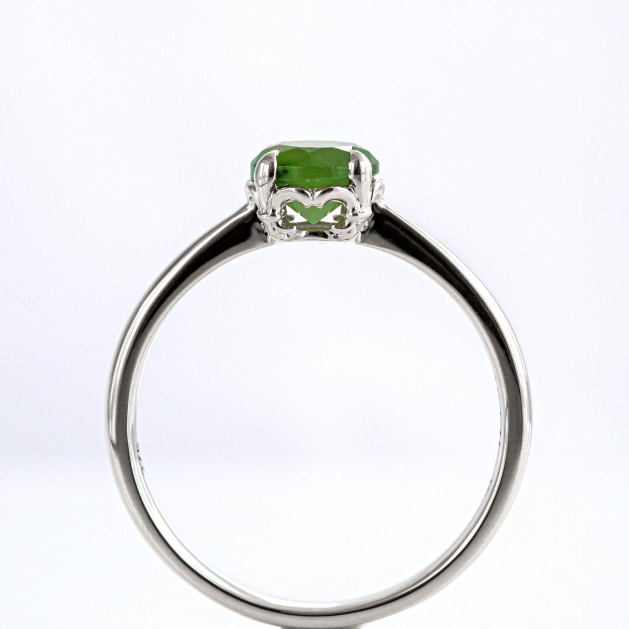 Nick Von K Baby Dewdrop ring with Pounamu Sterling Silver