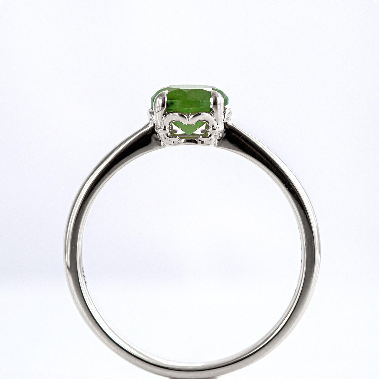 Nick Von K Baby Dewdrop ring with Pounamu Sterling Silver