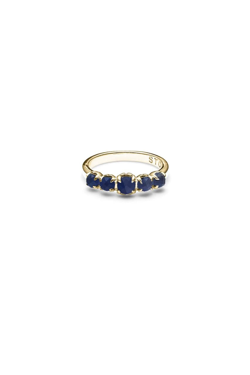 Stolen Girlfriends Club 18ct Gold Plated Mood Crystal Halo Cluster Ring