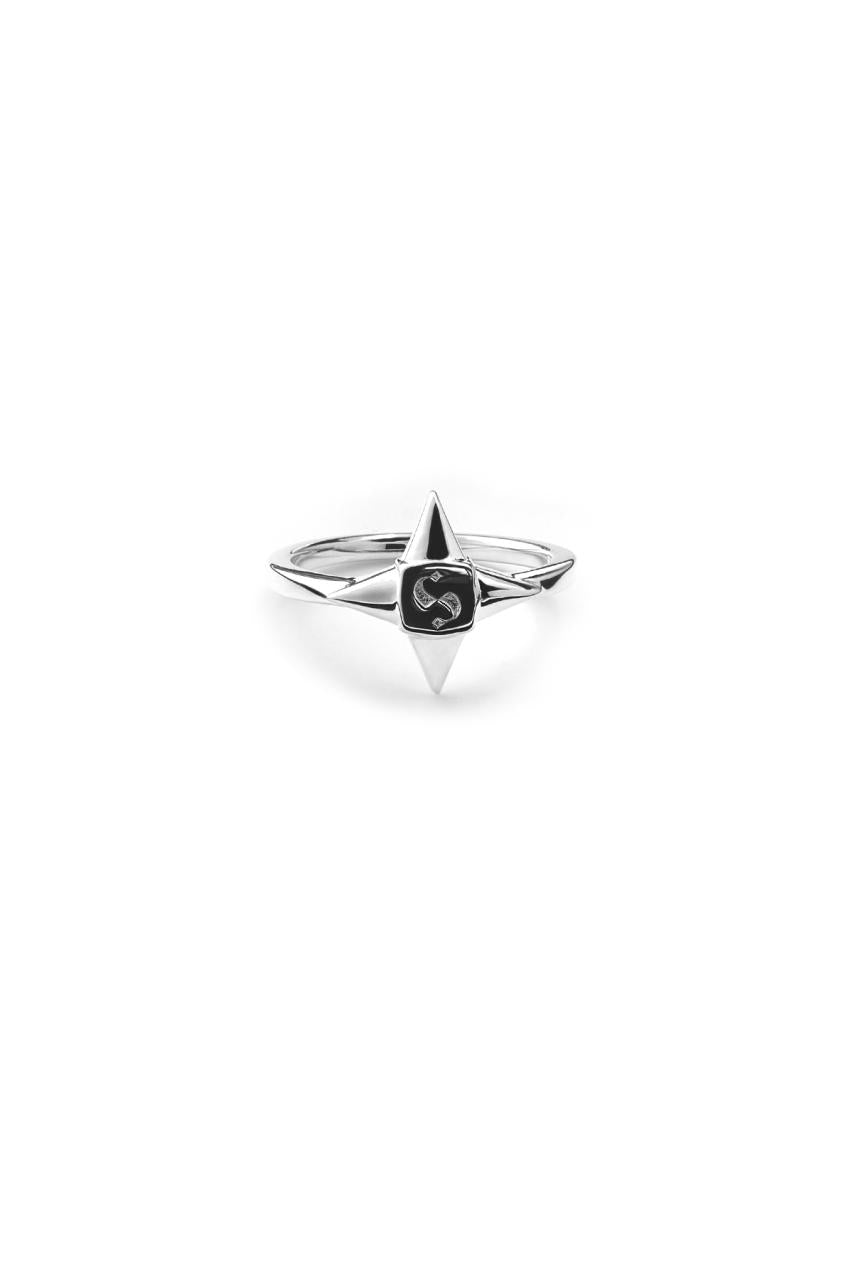 Stolen Girlfriends Club Sterling Silver Star Shocked Band Ring