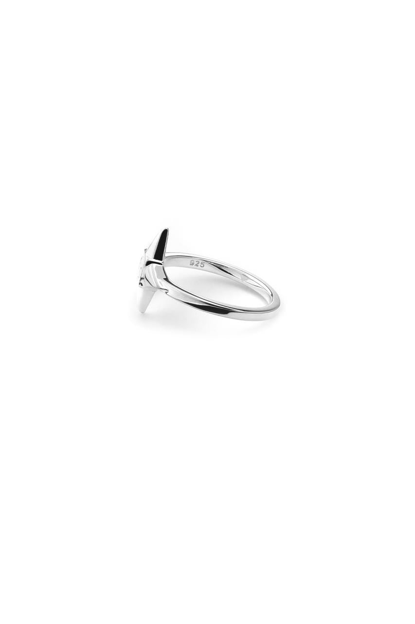 Stolen Girlfriends Club Sterling Silver Star Shocked Band Ring
