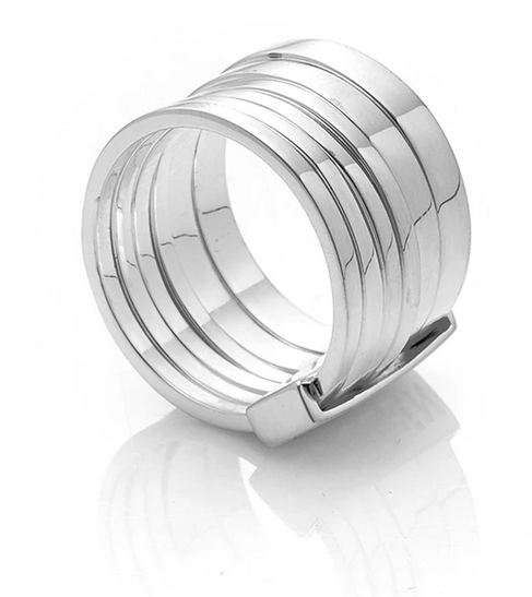 Stolen Girlfriends Club Sterling Silver Six Piece Band Ring