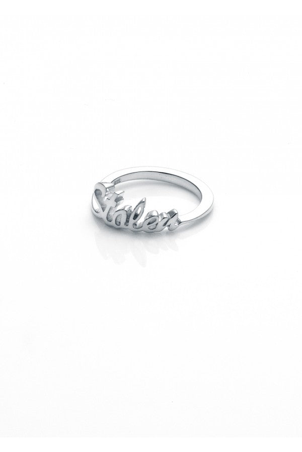 Stolen Girlfriends Club Sterling Silver Stolen Script Ring