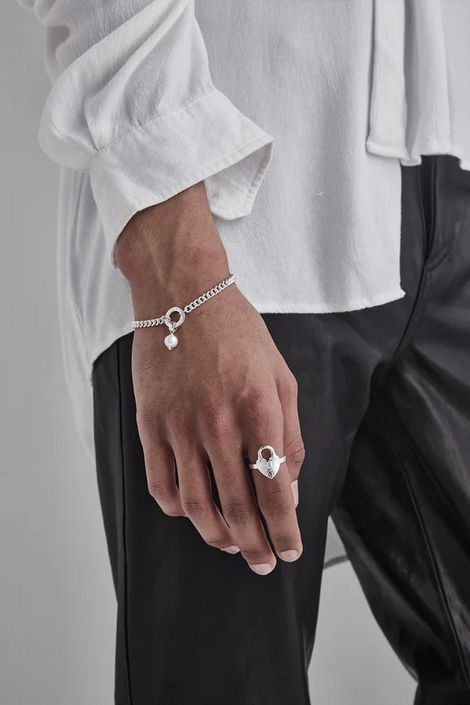 Stolen Girlfriends Club Sterling Silver Fractured Heart Ring