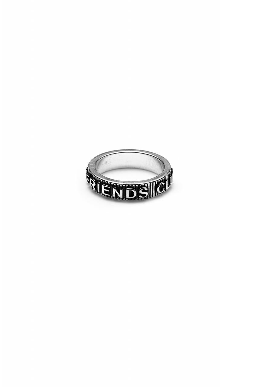 Stolen Girlfriends Club Sterling Silver Corrugated Text Ring Size V