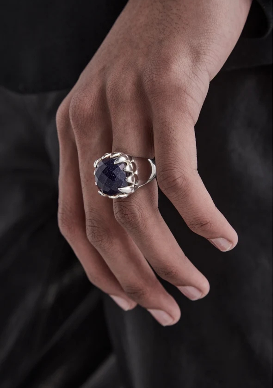 Stolen Girlfriends Club Sterling Silver Sand Stone Claw Ring