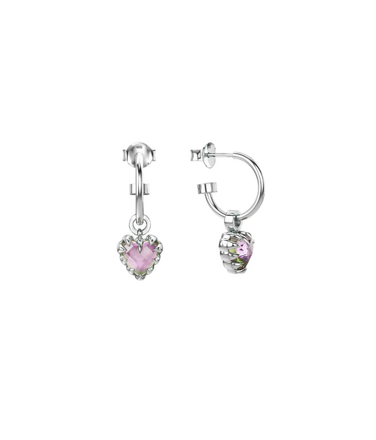 Stolen Girlfriends Club Sterling Silver Mystic Quartz Love Claw Anchor Earrings