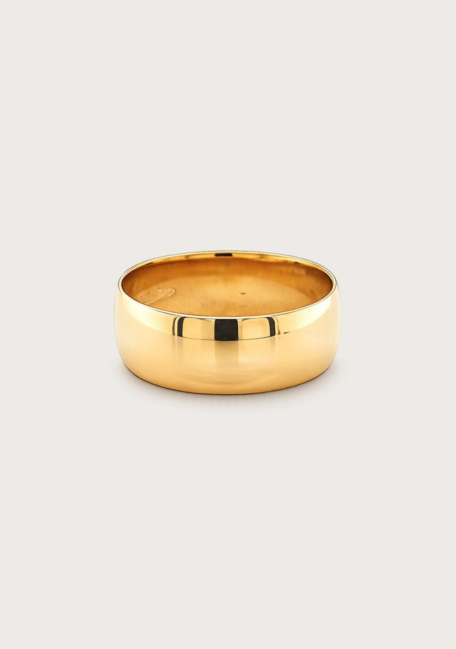 Estate 22ct Yellow Gold 6.60mm Plain Band Ring Size: P Weight: 5.93g