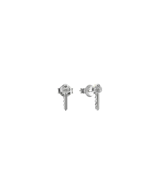 Stolen Girlfriends Club Sterling Silver Mini Key Stud Earrings