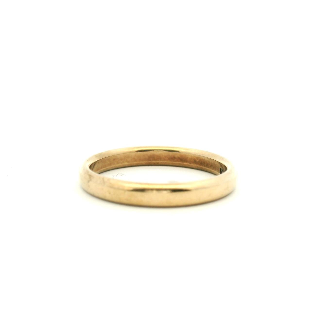 Estate 9ct Yellow Gold 2.6mm Plain Band