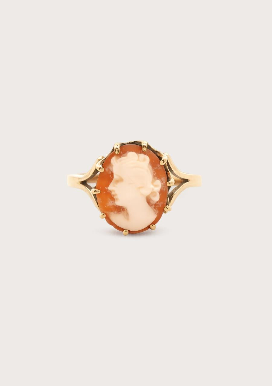 Estate 9ct Yellow Gold Cameo Ring