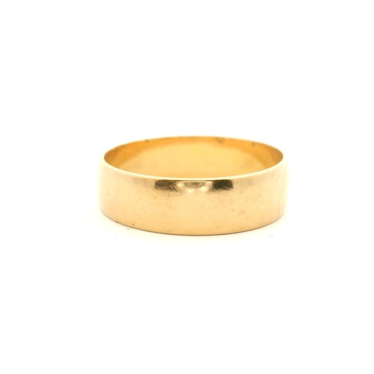 Estate 9ct Yellow Gold 4.85mm Plain Band