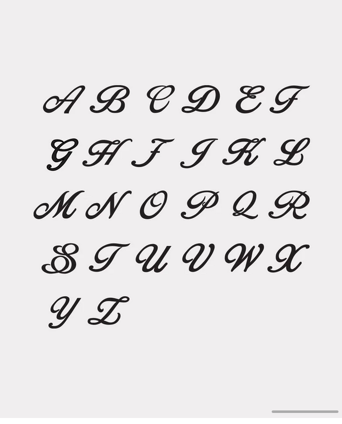 Meadowlark Sterling Silver Cursive Letter Charm Necklace - B