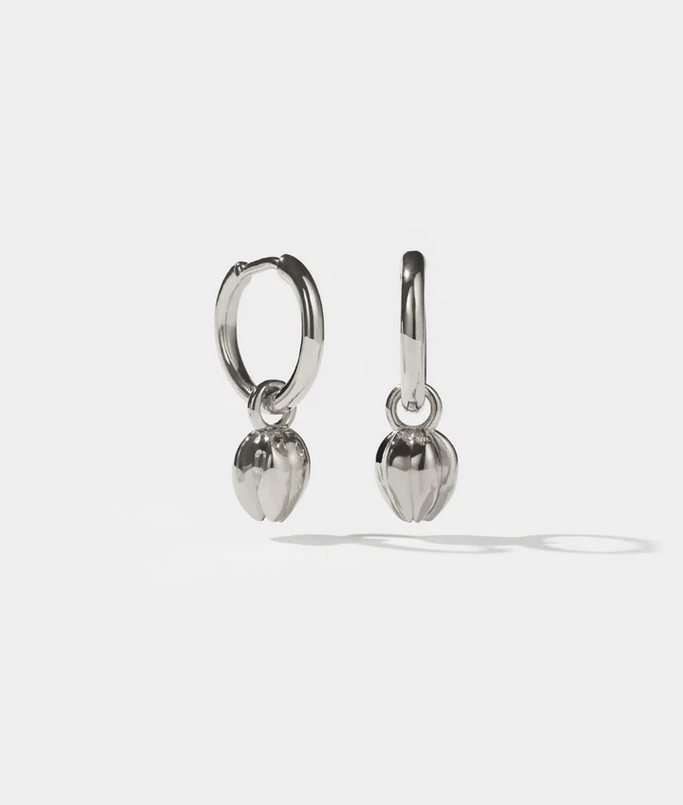 Meadowlark Sterling Silver Tulip Charm Earrings