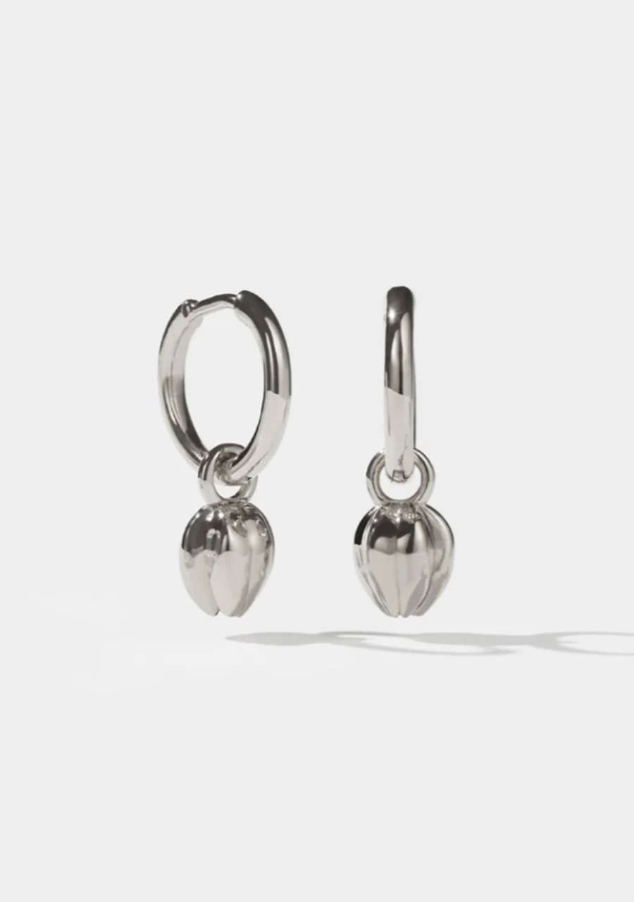 Meadowlark Sterling Silver Tulip Charm Earrings