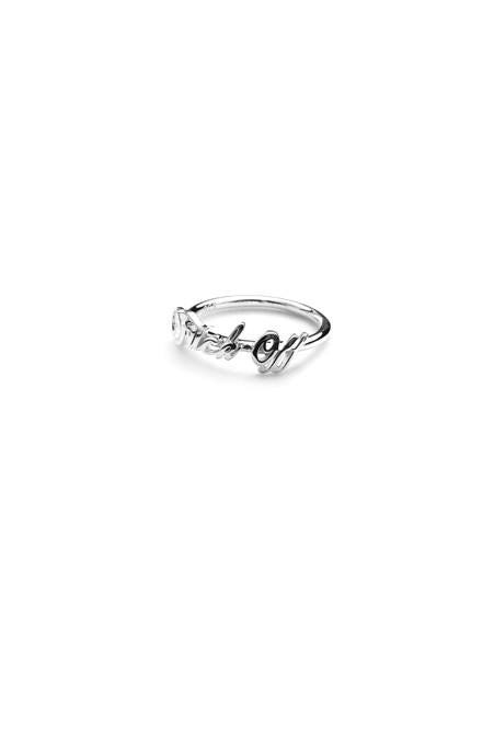 Stolen Girlfriends Club Sterling Silver Micro Warm Welcome Ring