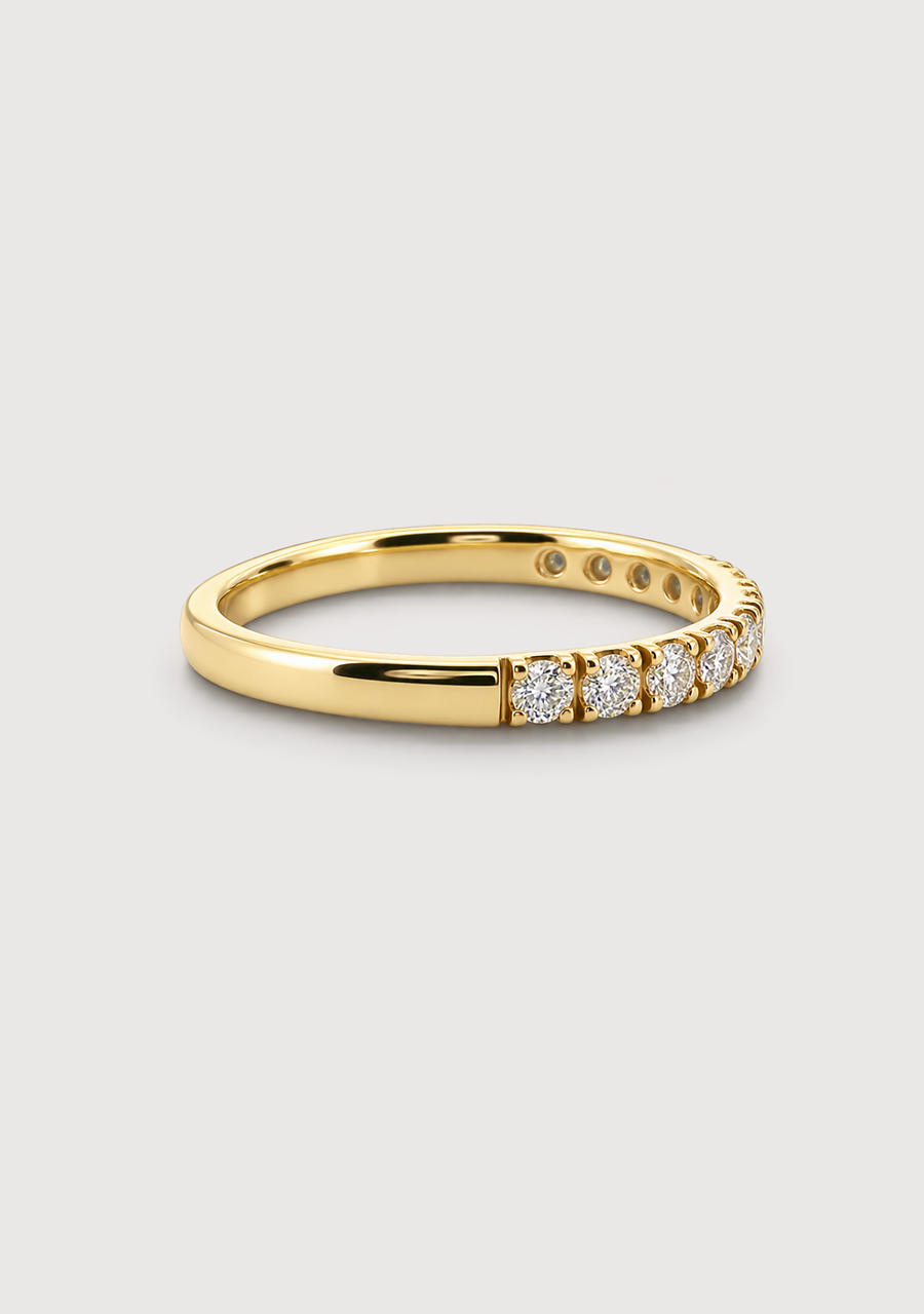 9ct Yellow Gold Diamond Ring