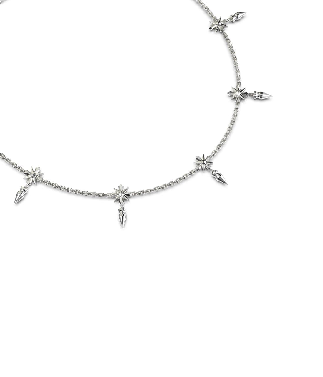 Stolen Girlfriends Club Sterling Silver Midnight Cross Necklace