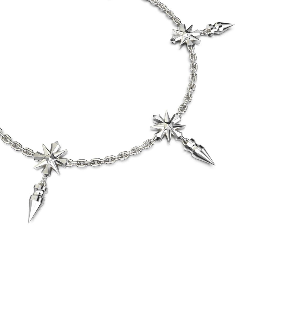 Stolen Girlfriends Club Sterling Silver Midnight Cross Bracelet