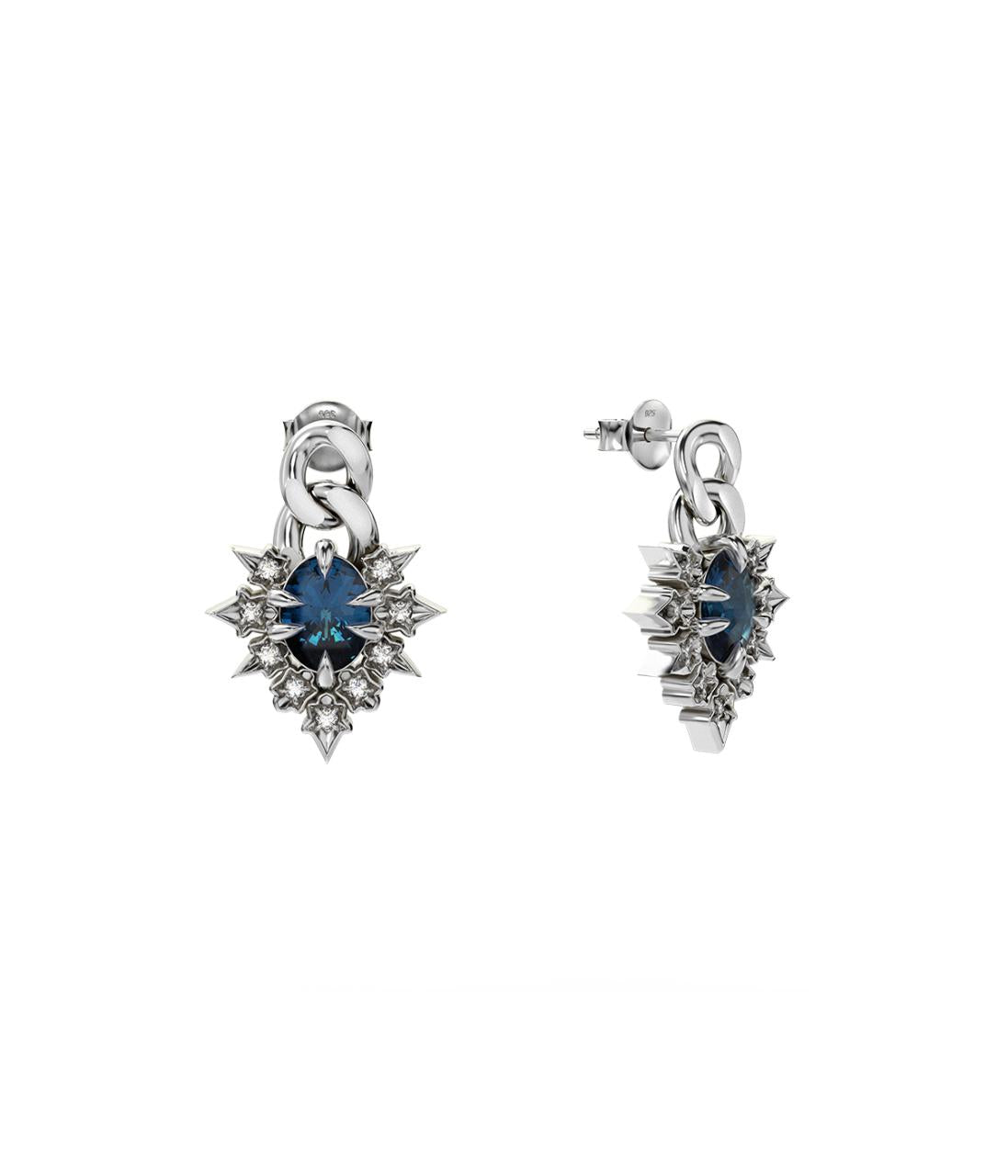 Stolen Girlfriends Club Sterling Silver Regal Ruin Drop Earrings