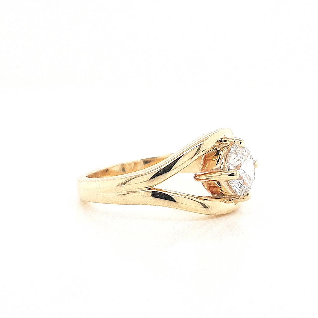 9ct Yellow Gold Lab Grown Diamond Openwork Ring