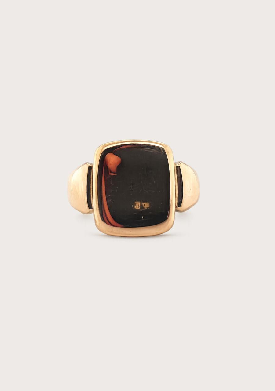Estate 9ct Yellow Gold Rectangle Signet Ring