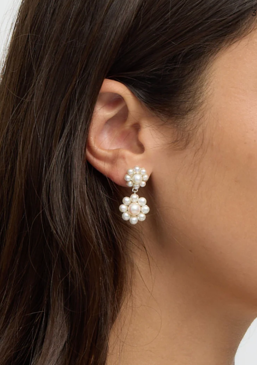 Meadowlark Sterling Silver Emile Double Drop Earrings
