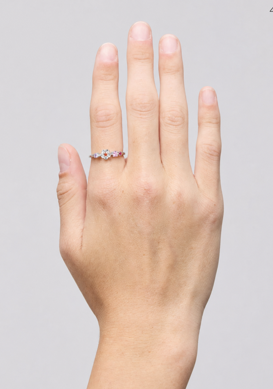 Meadowlark Sterling Silver Posie Band Ring