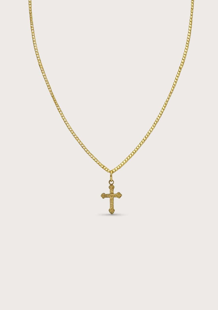 Estate 9ct Yellow Gold Cross Pendant