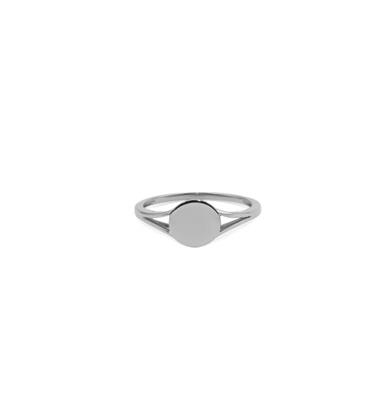 Sterling Silver Openwork Signet Style Ring
