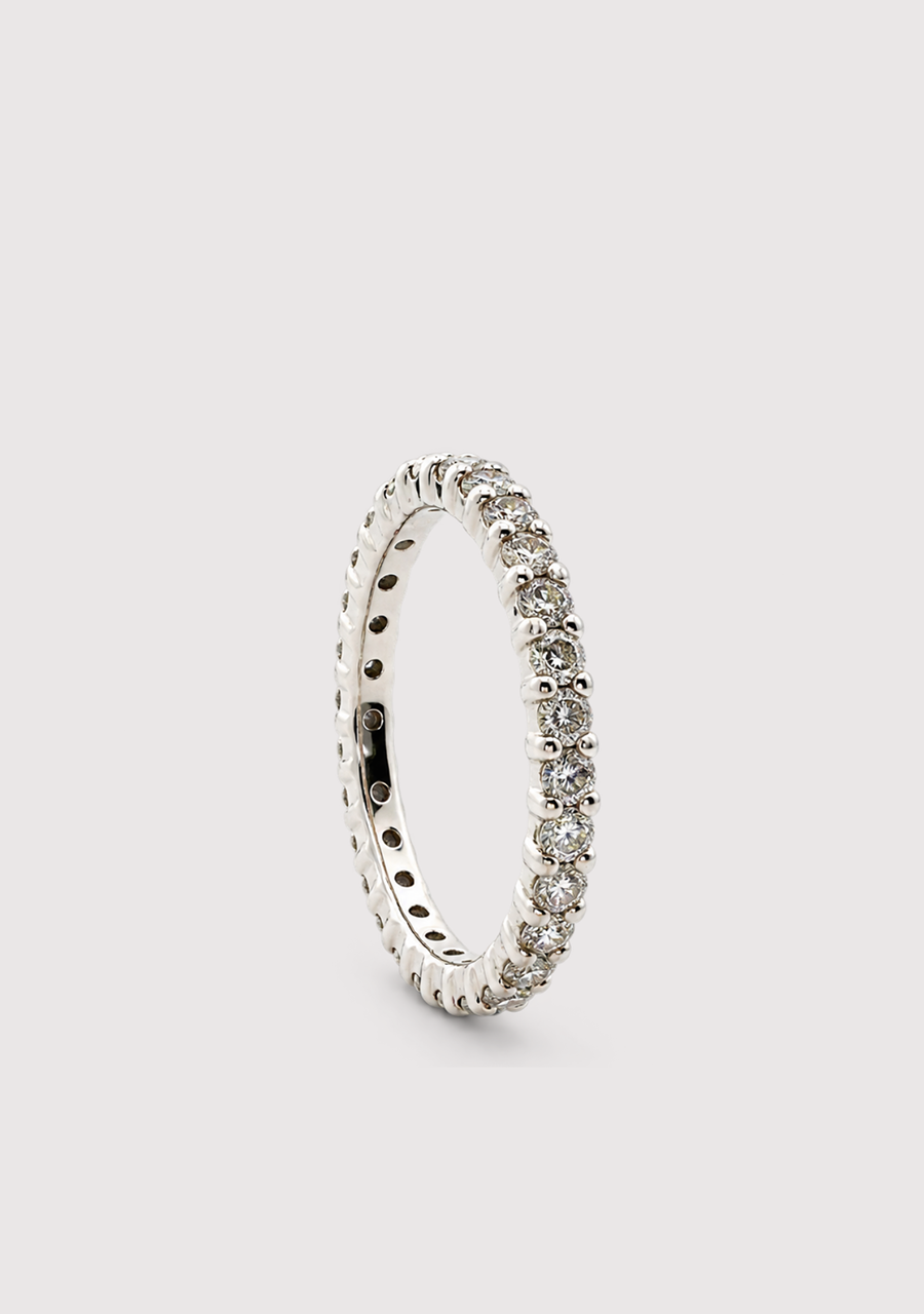 9ct White Gold Diamond Eternity Ring