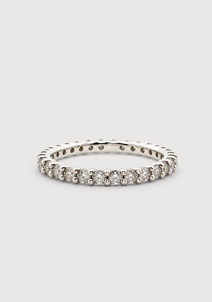 9ct White Gold Diamond Eternity Ring