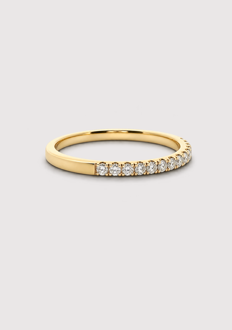 9ct Yellow Gold Diamond Ring
