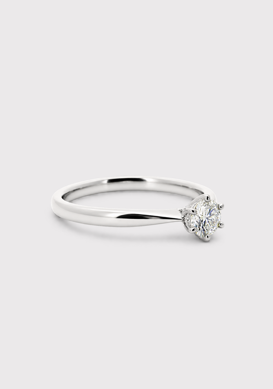 9ct White Gold 0.30ct Diamond Solitaire Ring