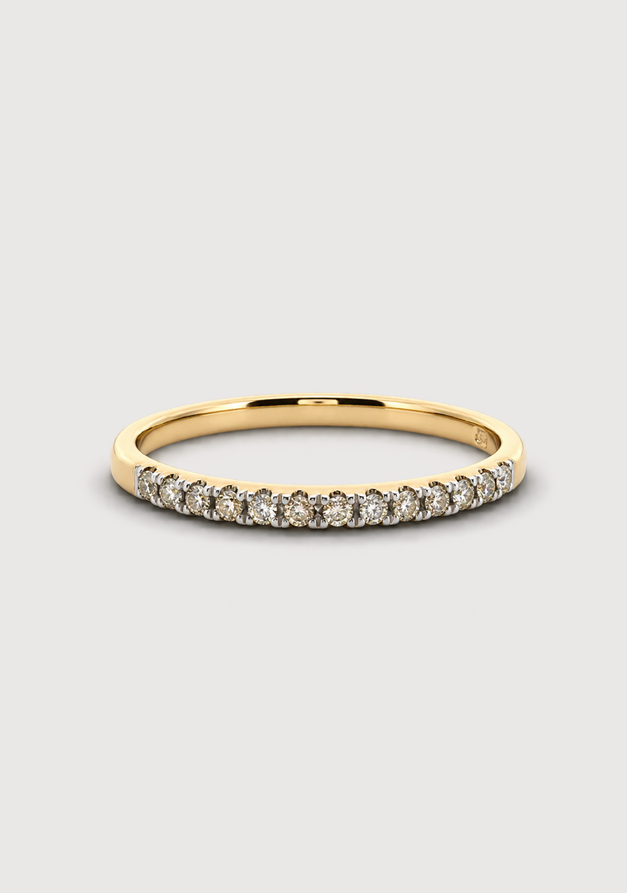 9ct Yellow Gold Diamond Ring