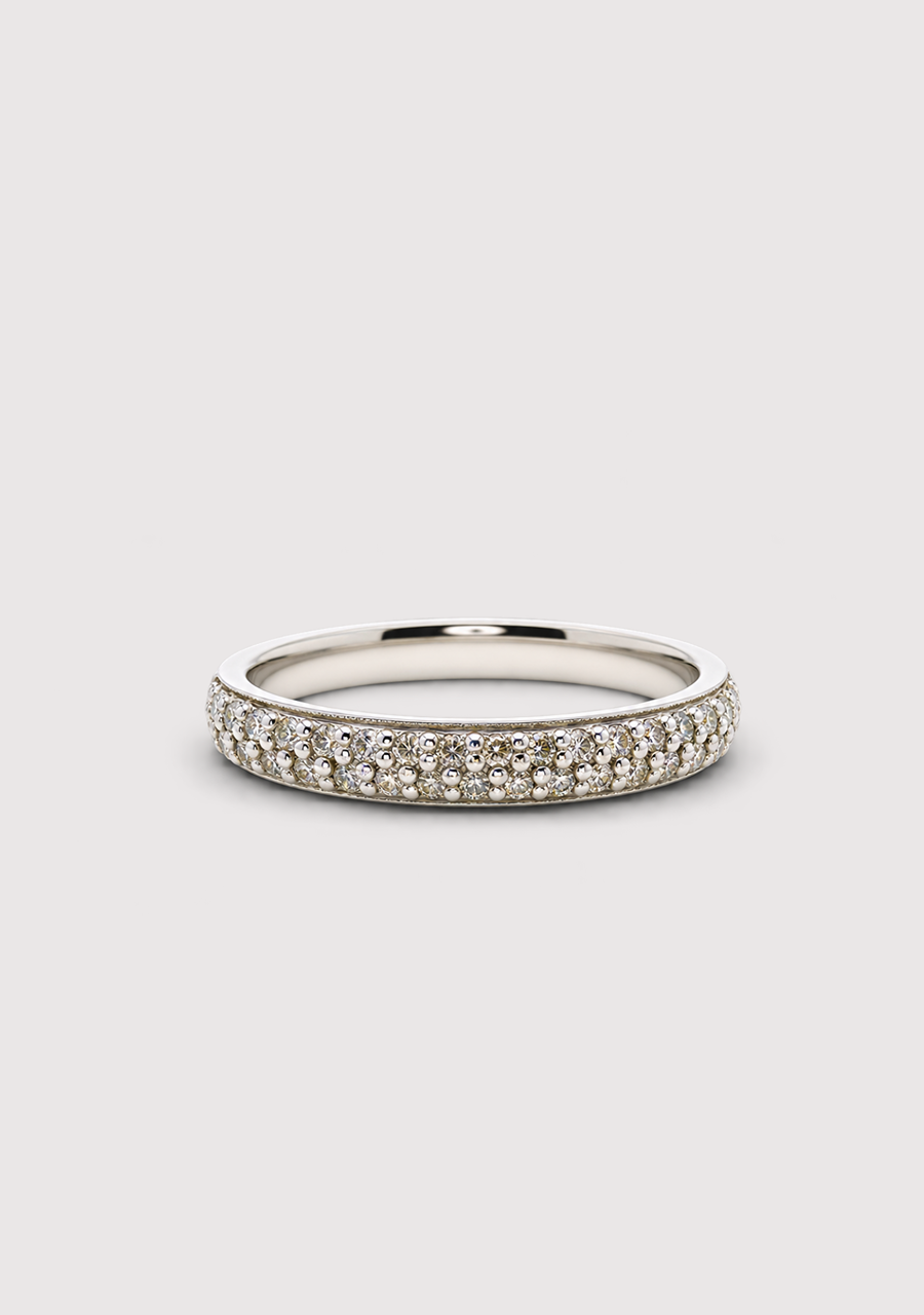 9ct White Gold Diamond Ring