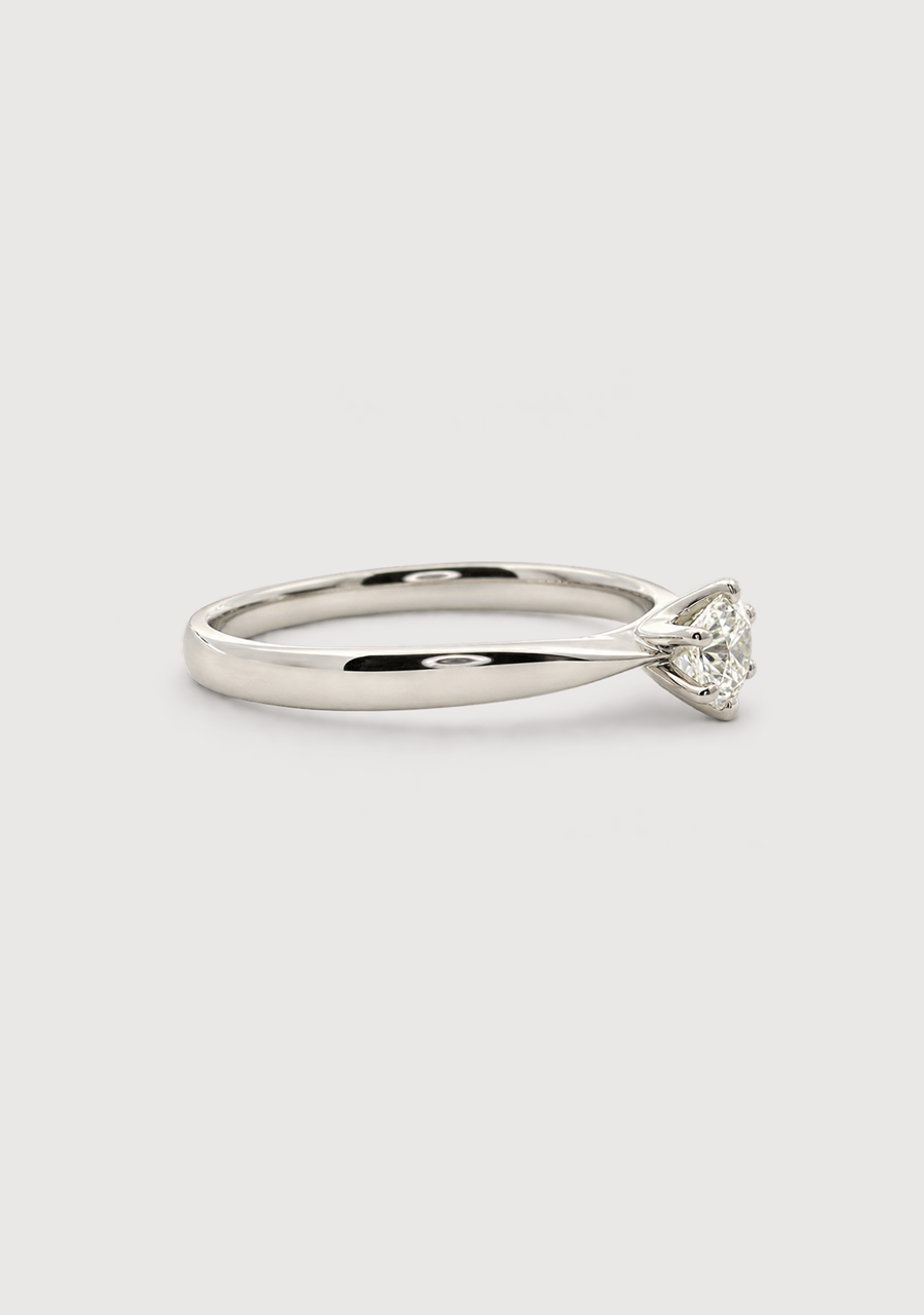9ct White Gold Laboratory Grown Solitaire Diamond Ring