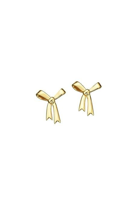 Karen Walker Gold Plated Bow Stud Earrings