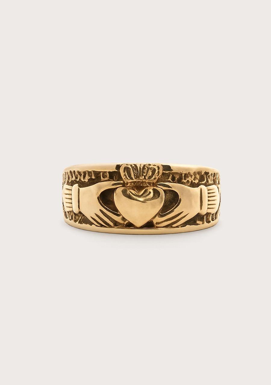 Estate 9ct Yellow Gold Claddagh Ring