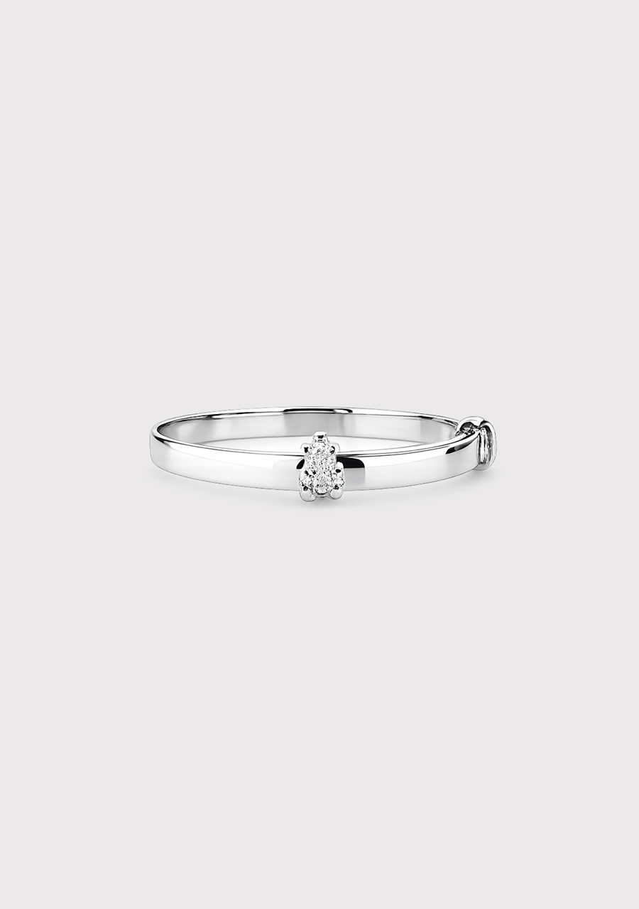 Sterling Silver Childs Plain/Bear Expandable Bangle