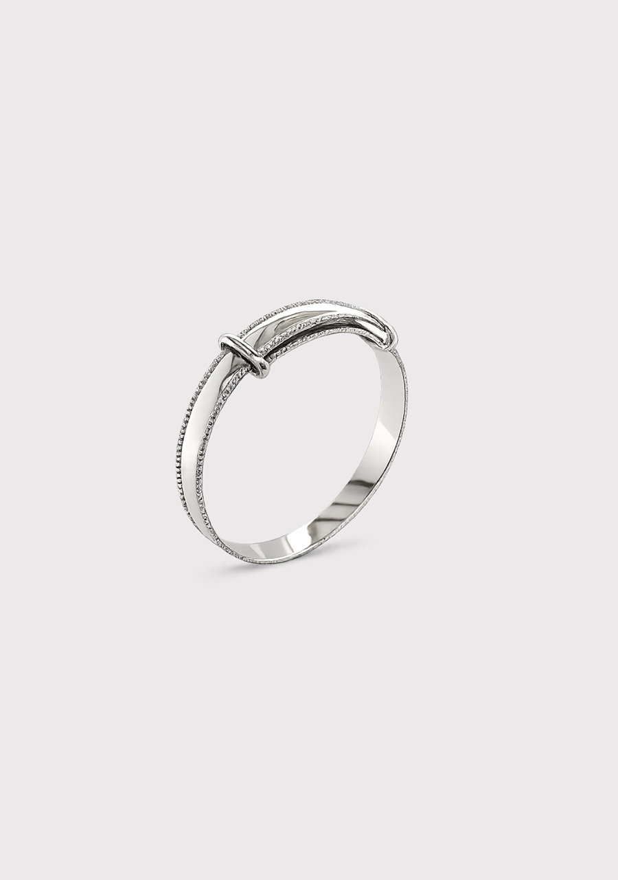 Sterling Silver Childs Plain/Milgrain Edge Expandable Bangle