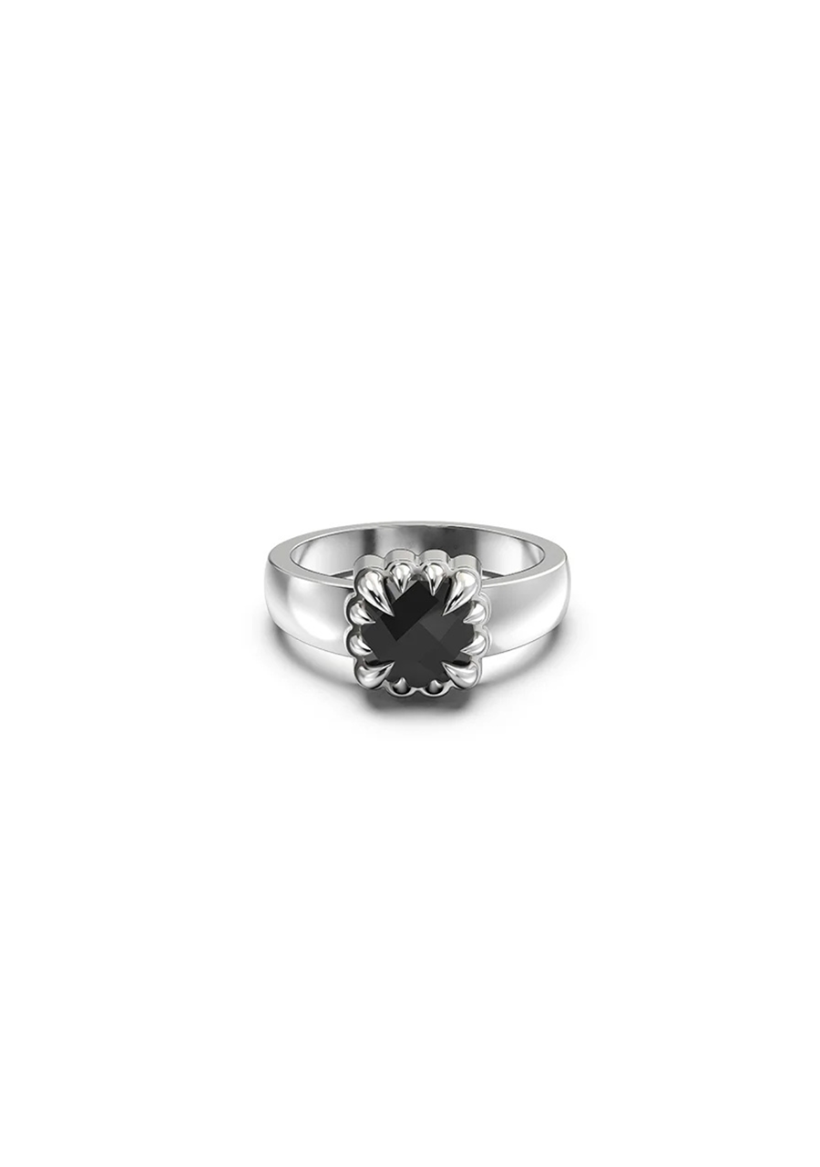 Stolen Girlfriends Club Sterling Silver Onyx Baby Baby Claw Ring