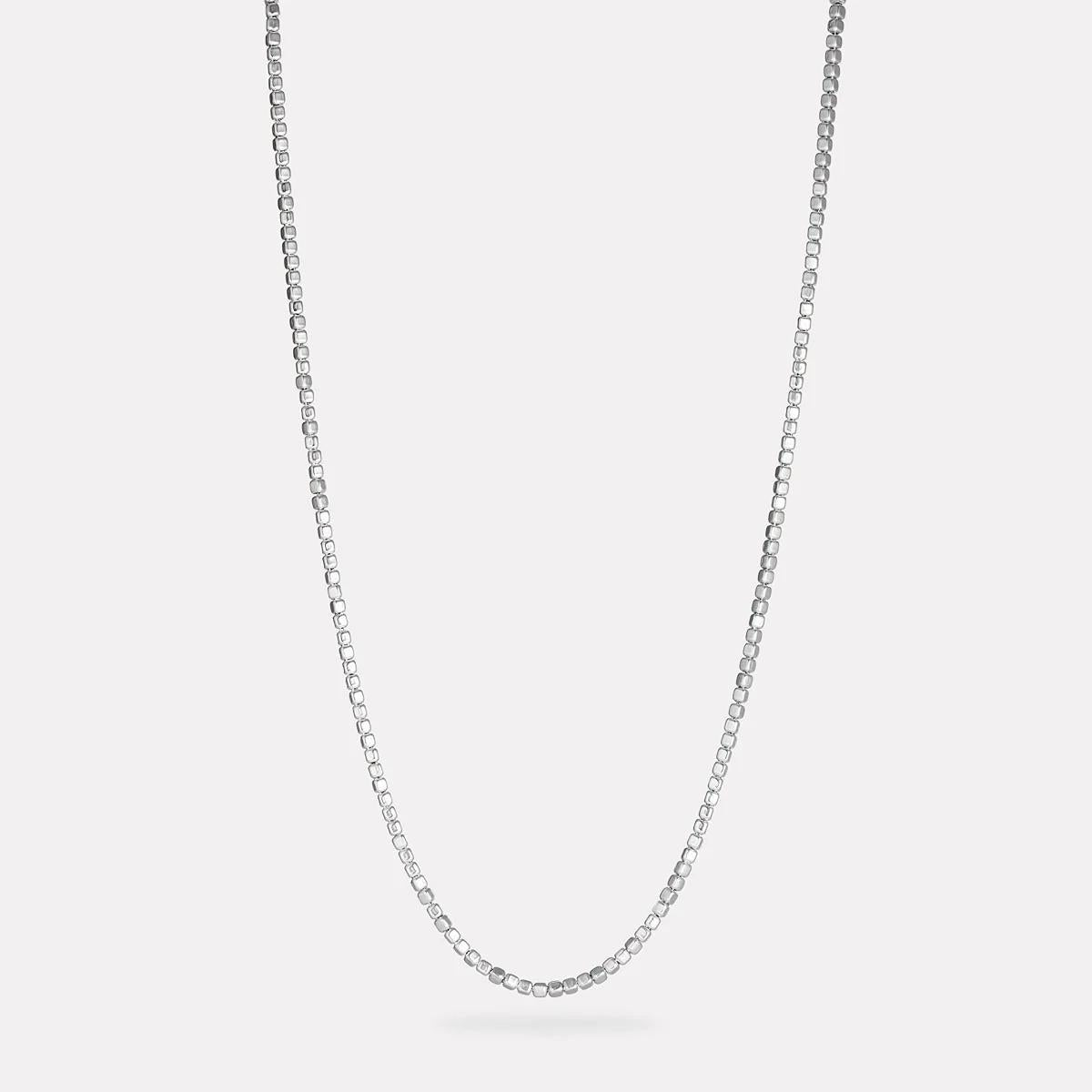 Najo Sterling Silver Square Bead Necklace