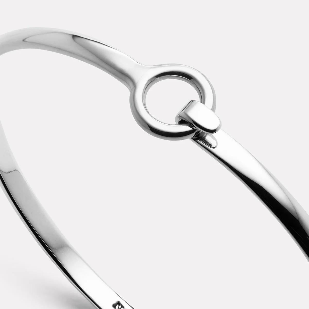 Najo Sterling Silver Loop & Latch Bangle