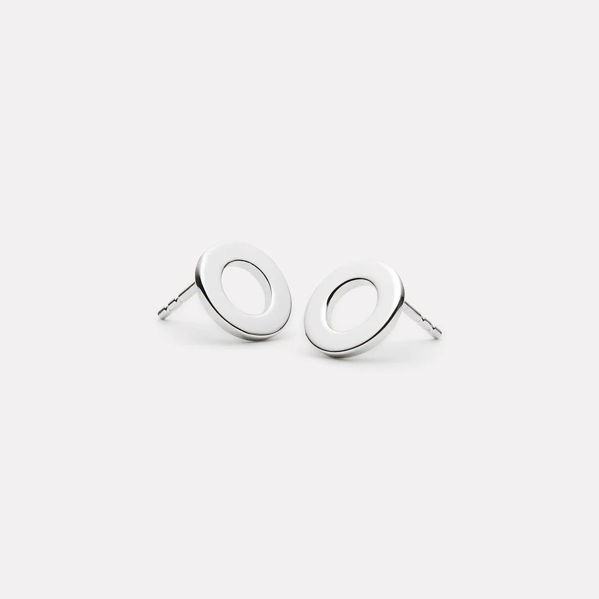 Najo Sterling Silver Sola Stud Earrings