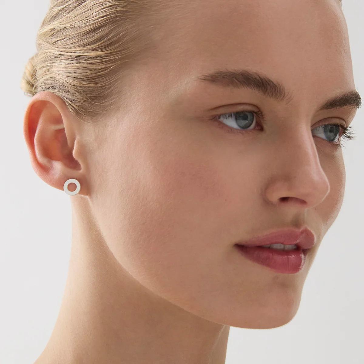 Najo Sterling Silver Sola Stud Earrings