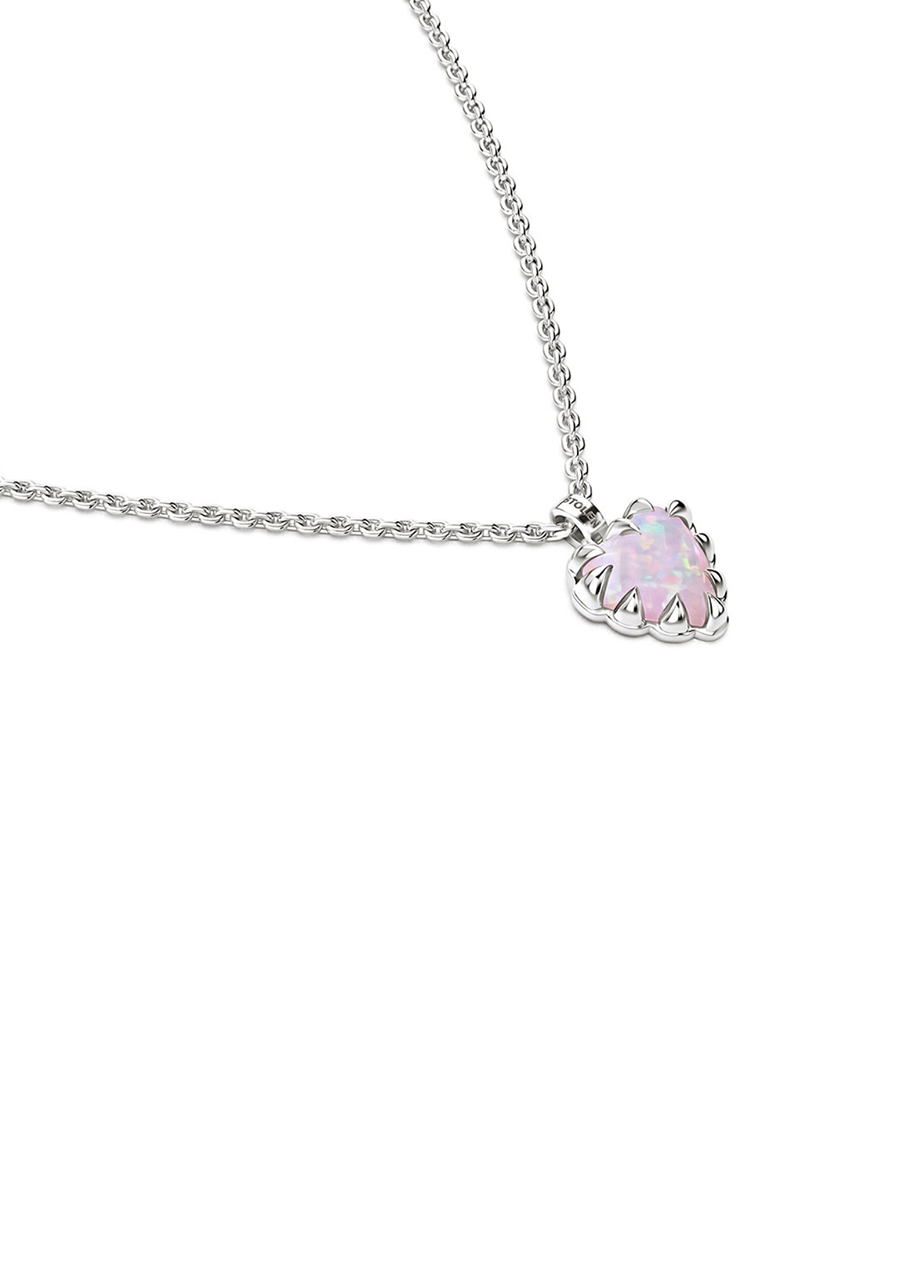 Stolen Girlfriends Club Sterling Silver Pink Bello Opal Love Claw Necklace