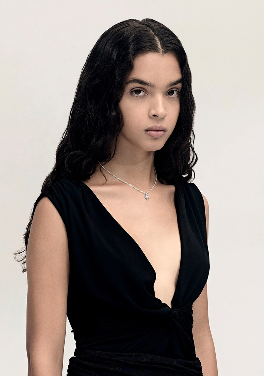 Stolen Girlfriends Club Sterling Silver Pink Bello Opal Mini Love Claw Necklace
